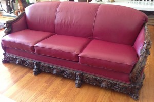 carved sofa  1882